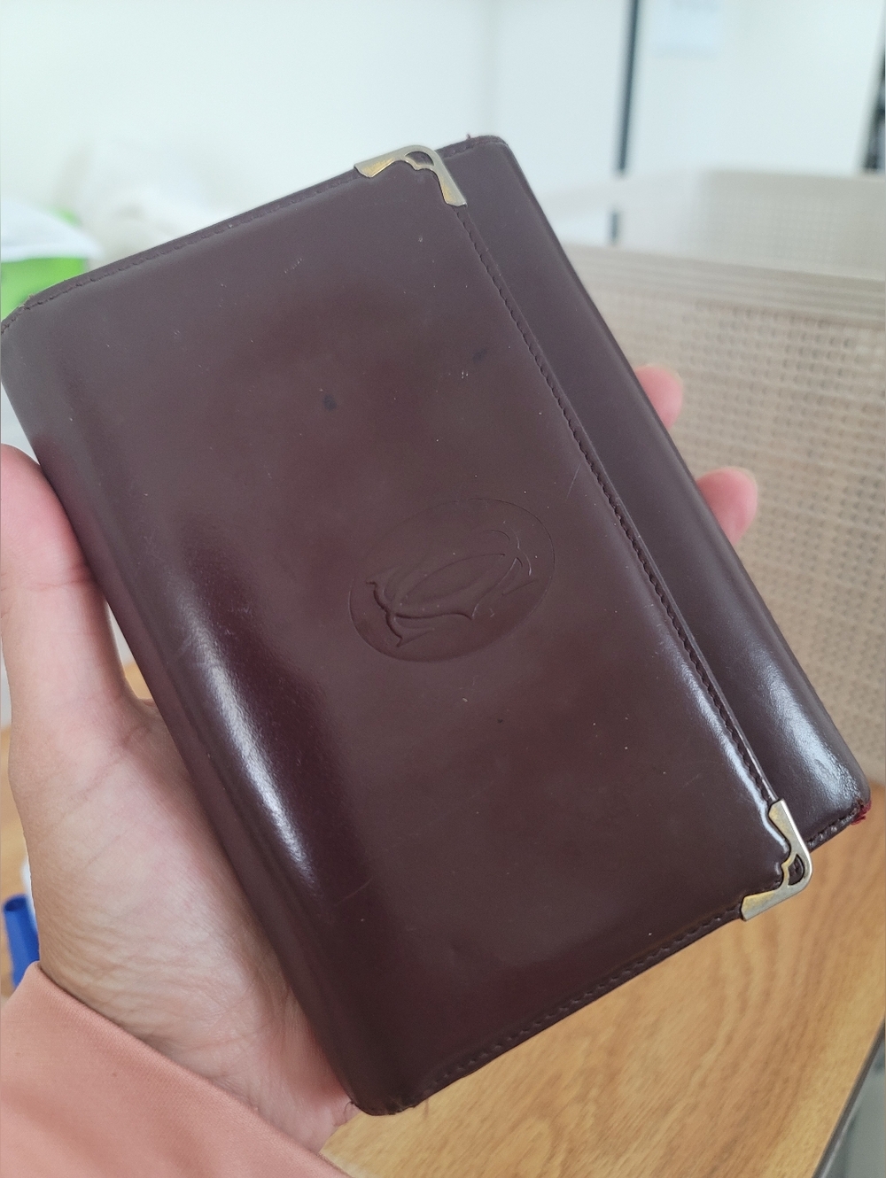 Cartier Patent Leather Vintage Wallet